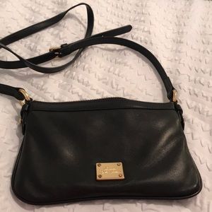Ralph Lauren black leather cross body bag
